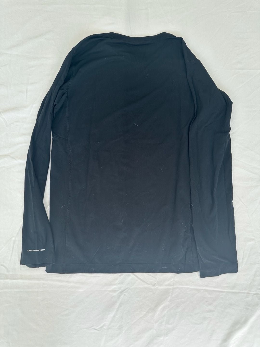 Columbia Omni-Wick Long Sleeve Crew Shirt Size M Black 3