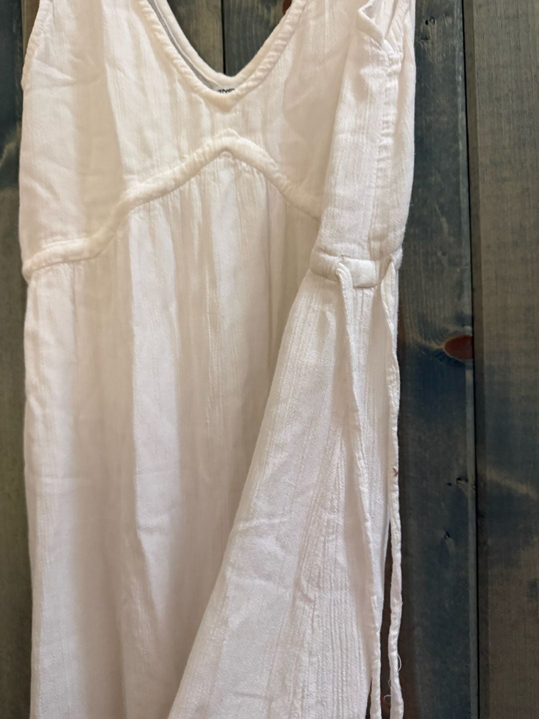 O'Neill Maxi Dress Size XS White V-Neck Sleeveless Crinkle Gauze Summer 6