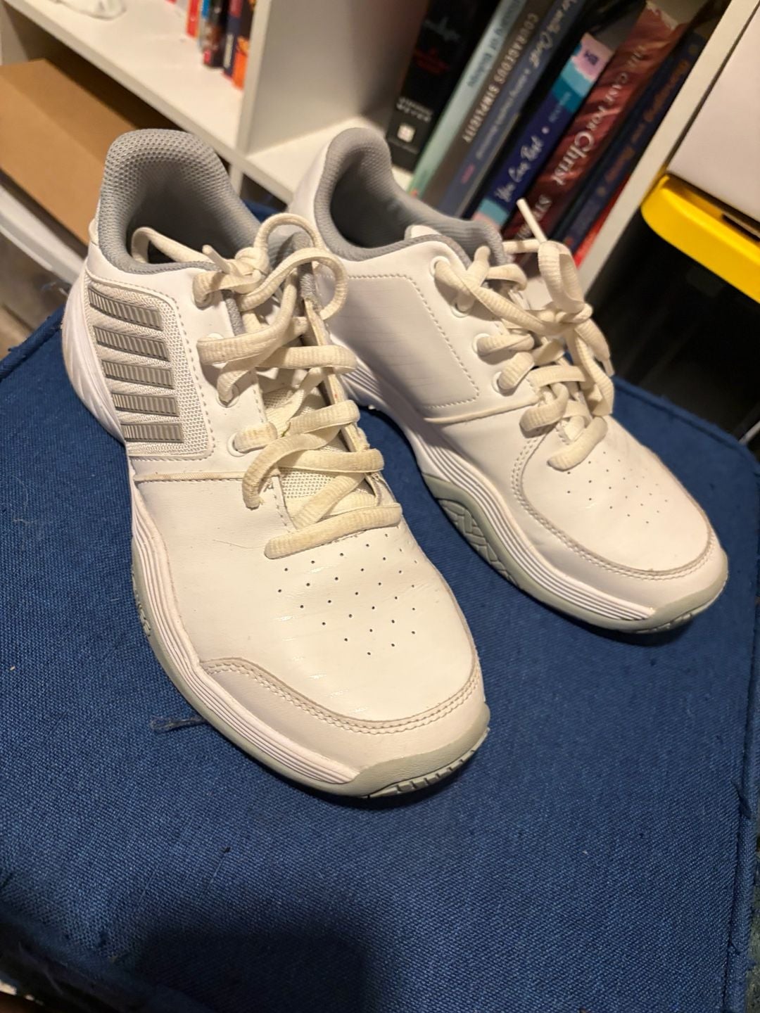 K-Swiss Bigshot Light 3 Tennis Shoes White Silver 3