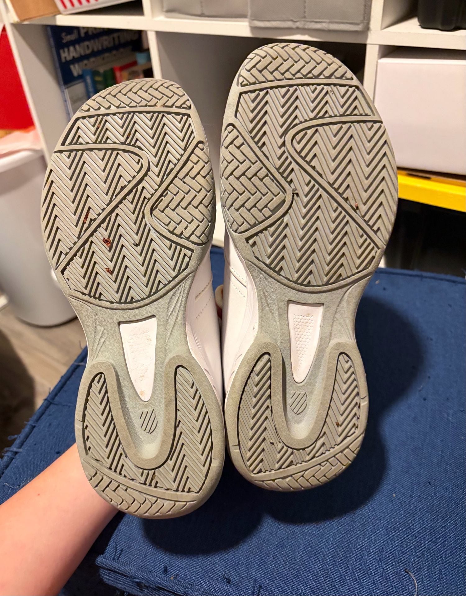 K-Swiss Bigshot Light 3 Tennis Shoes White Silver 5