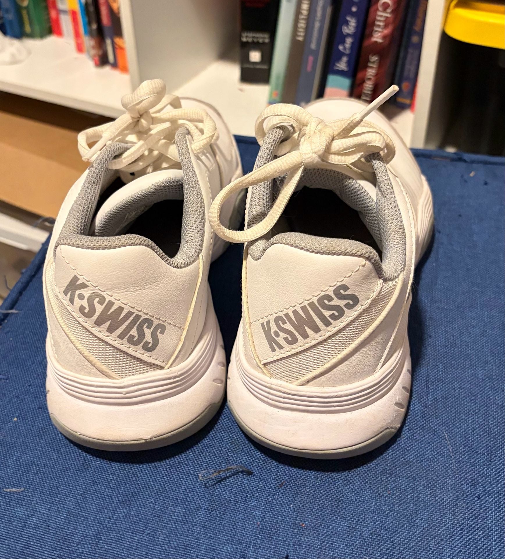 K-Swiss Bigshot Light 3 Tennis Shoes White Silver 7