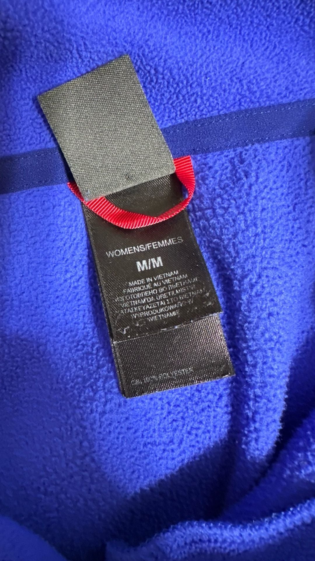The North Face Fleece Pullover Size Womens M Blue 1/4 Zip 5