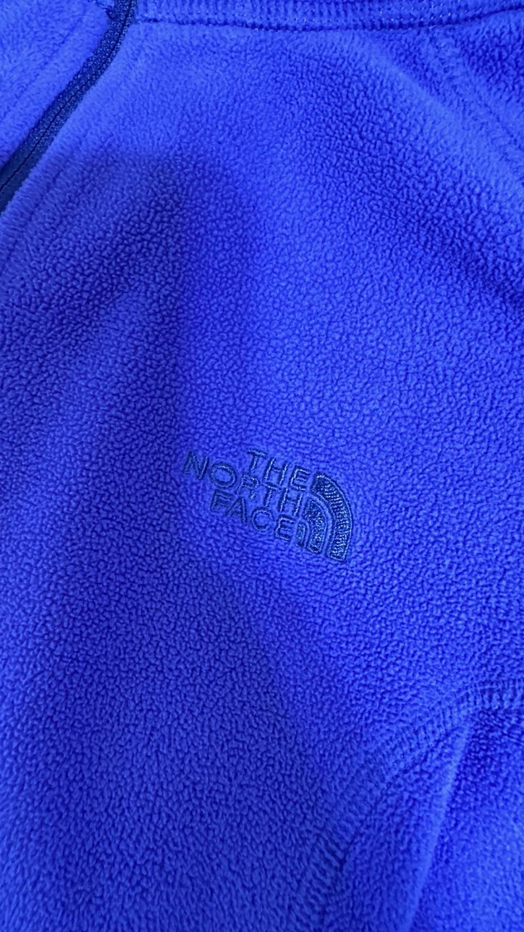 The North Face Fleece Pullover Size Womens M Blue 1/4 Zip 7