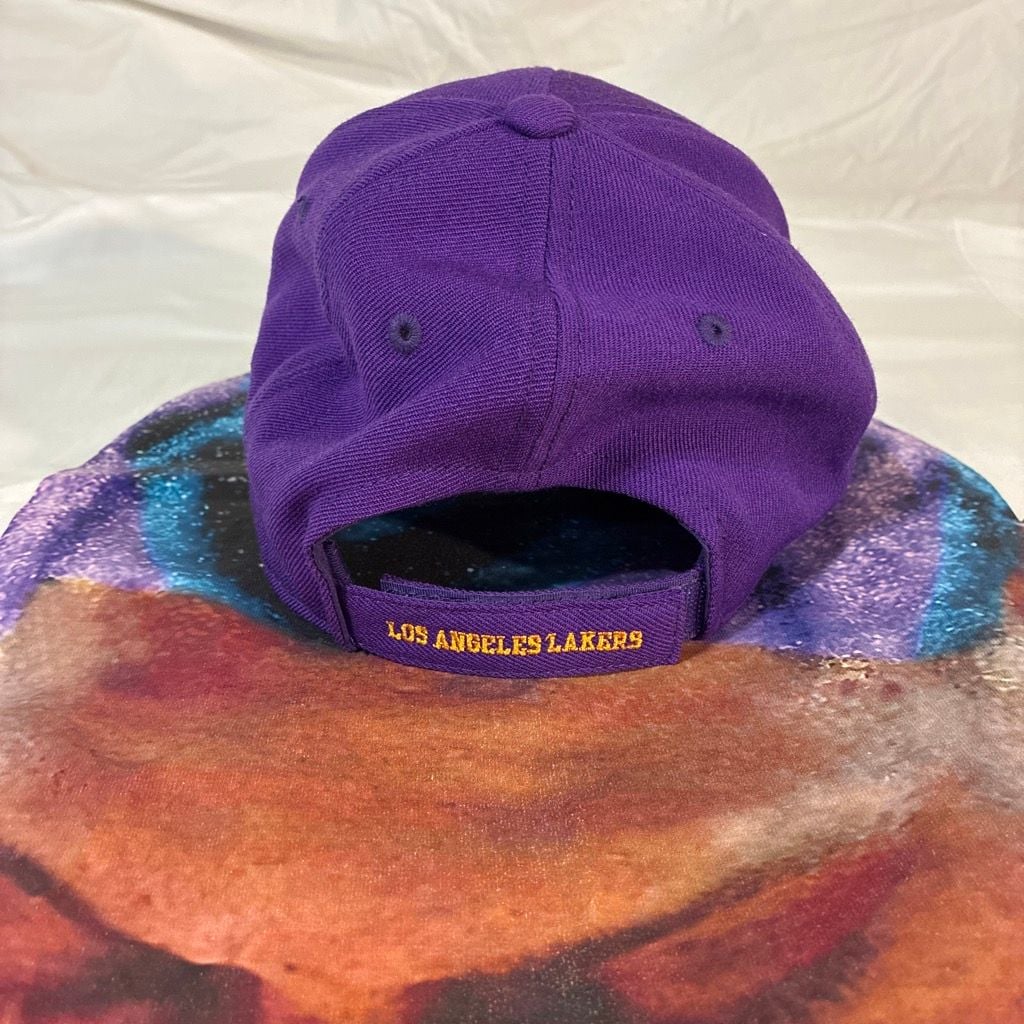 Adidas Los Angeles Lakers Hat Purple Strapback Adjustable 5