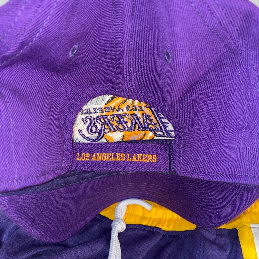 Adidas Los Angeles Lakers Hat Purple Strapback Adjustable 8