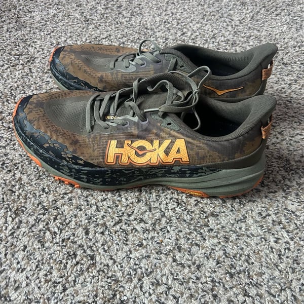 Hoka Speedgoat  Antique Olive Squash Trail Running Shoes