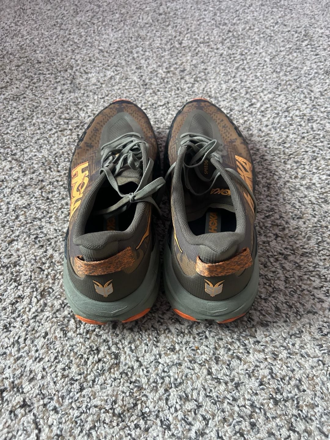 Hoka Speedgoat Antique Olive Squash Trail Running Shoes 5