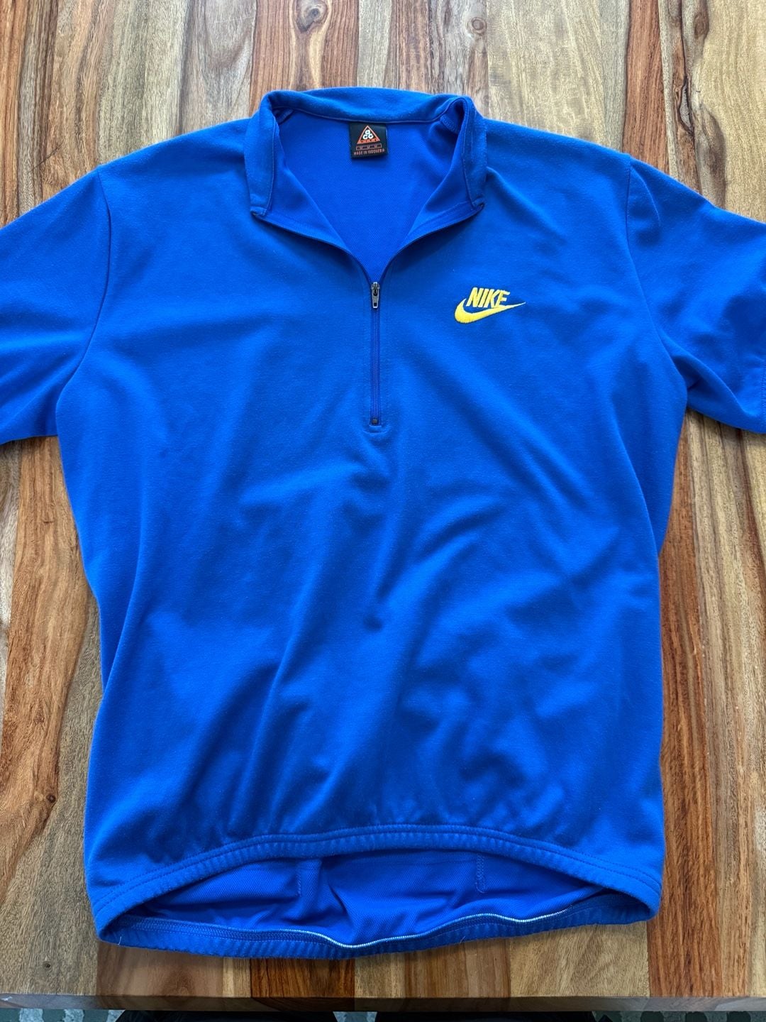 Vintage Nike ACG Cycling Jersey Size M Blue Half Zip 2