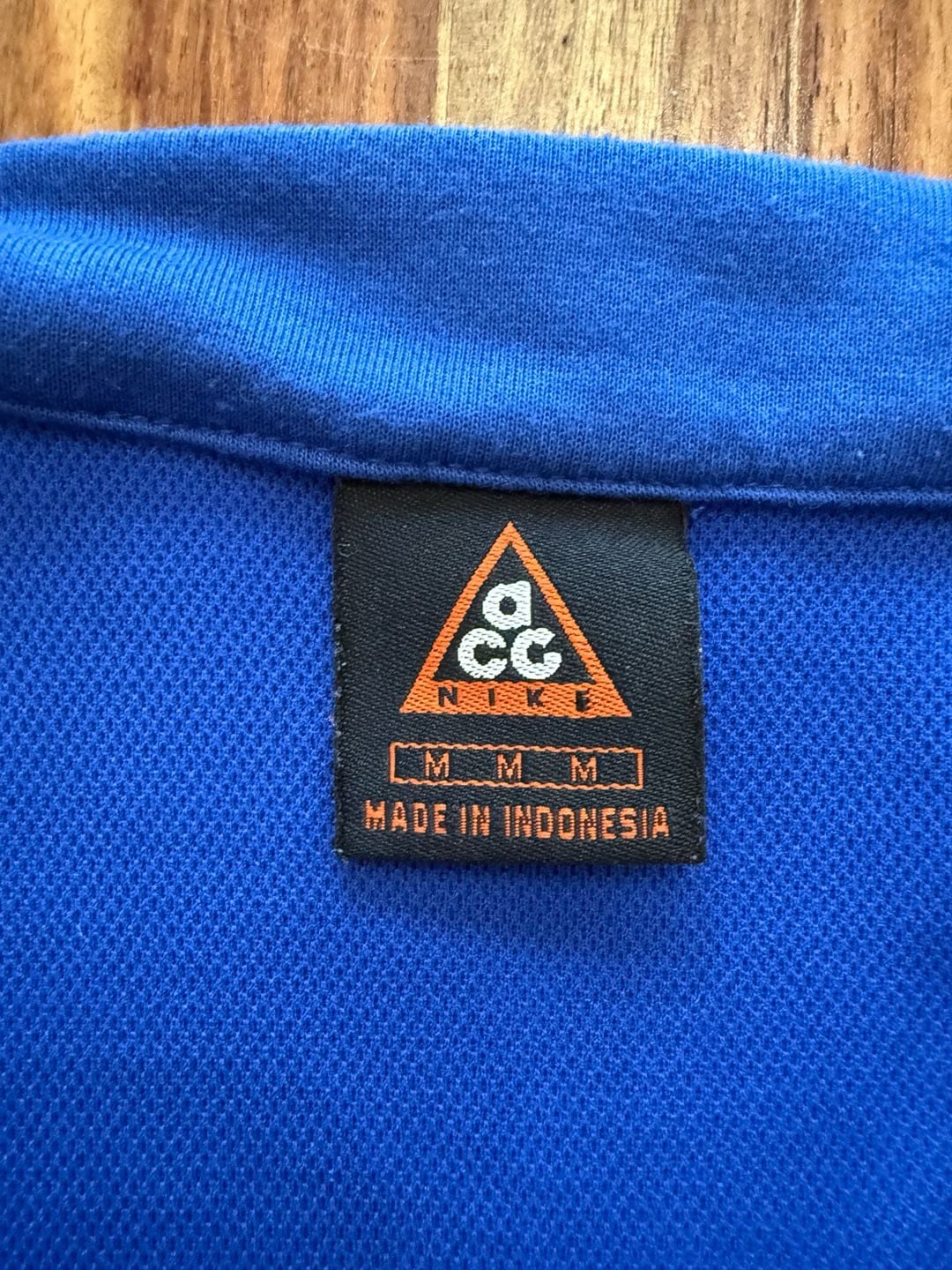Vintage Nike ACG Cycling Jersey Size M Blue Half Zip 3