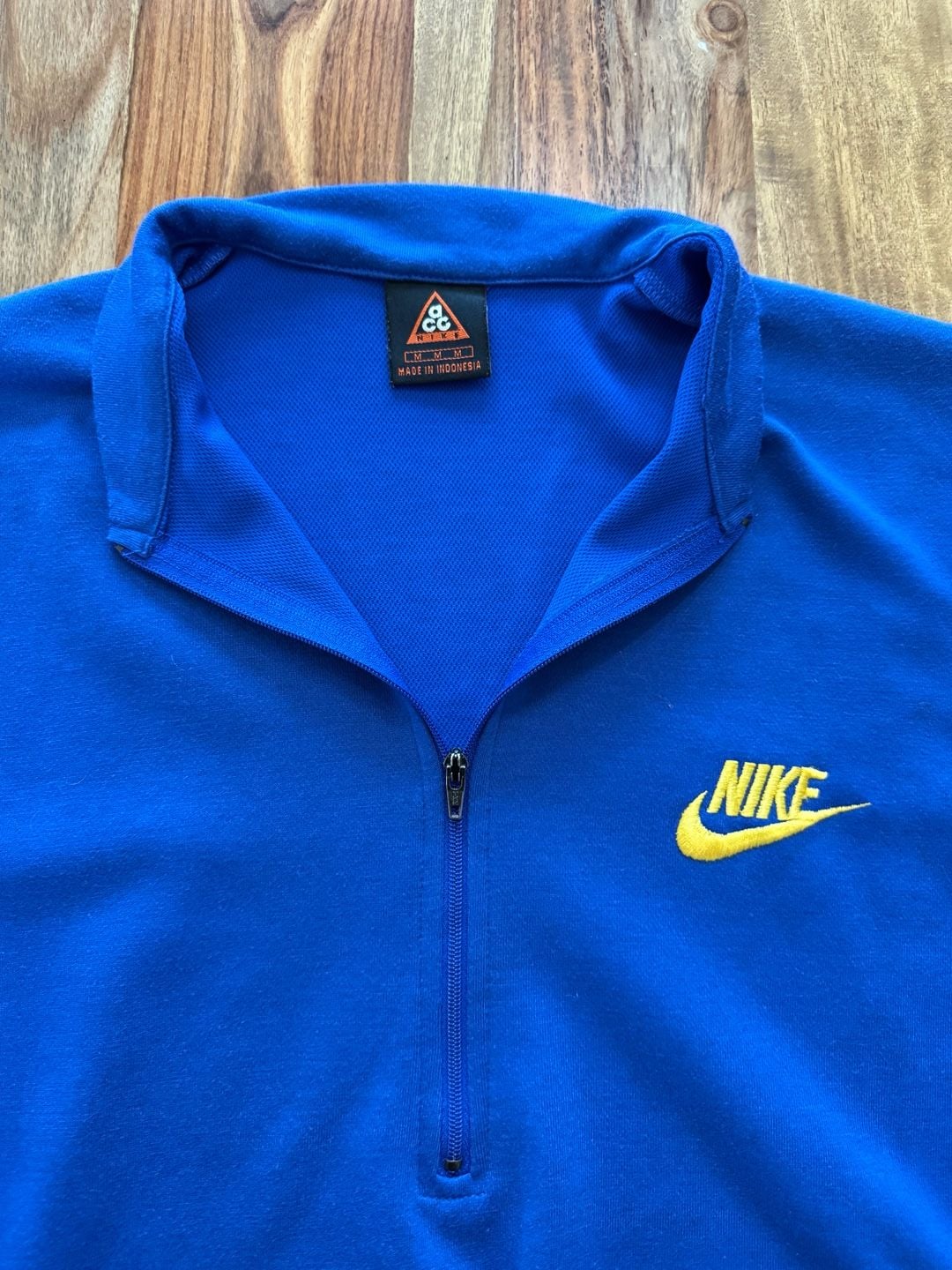 Vintage Nike ACG Cycling Jersey Size M Blue Half Zip 4