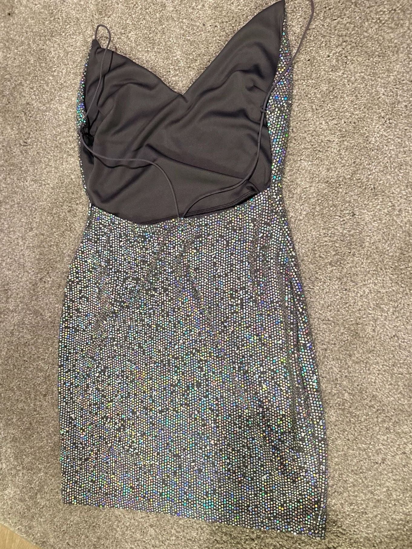 Lovely Day Metallic Holographic Sequin Mini Dress 5