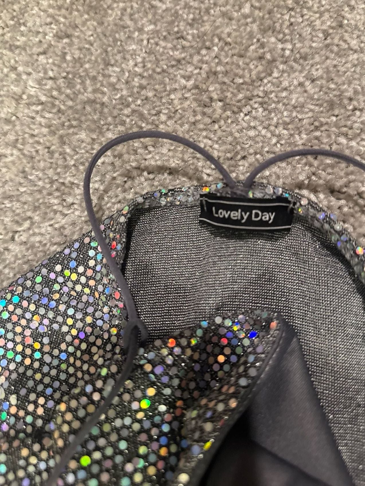 Lovely Day Metallic Holographic Sequin Mini Dress 7