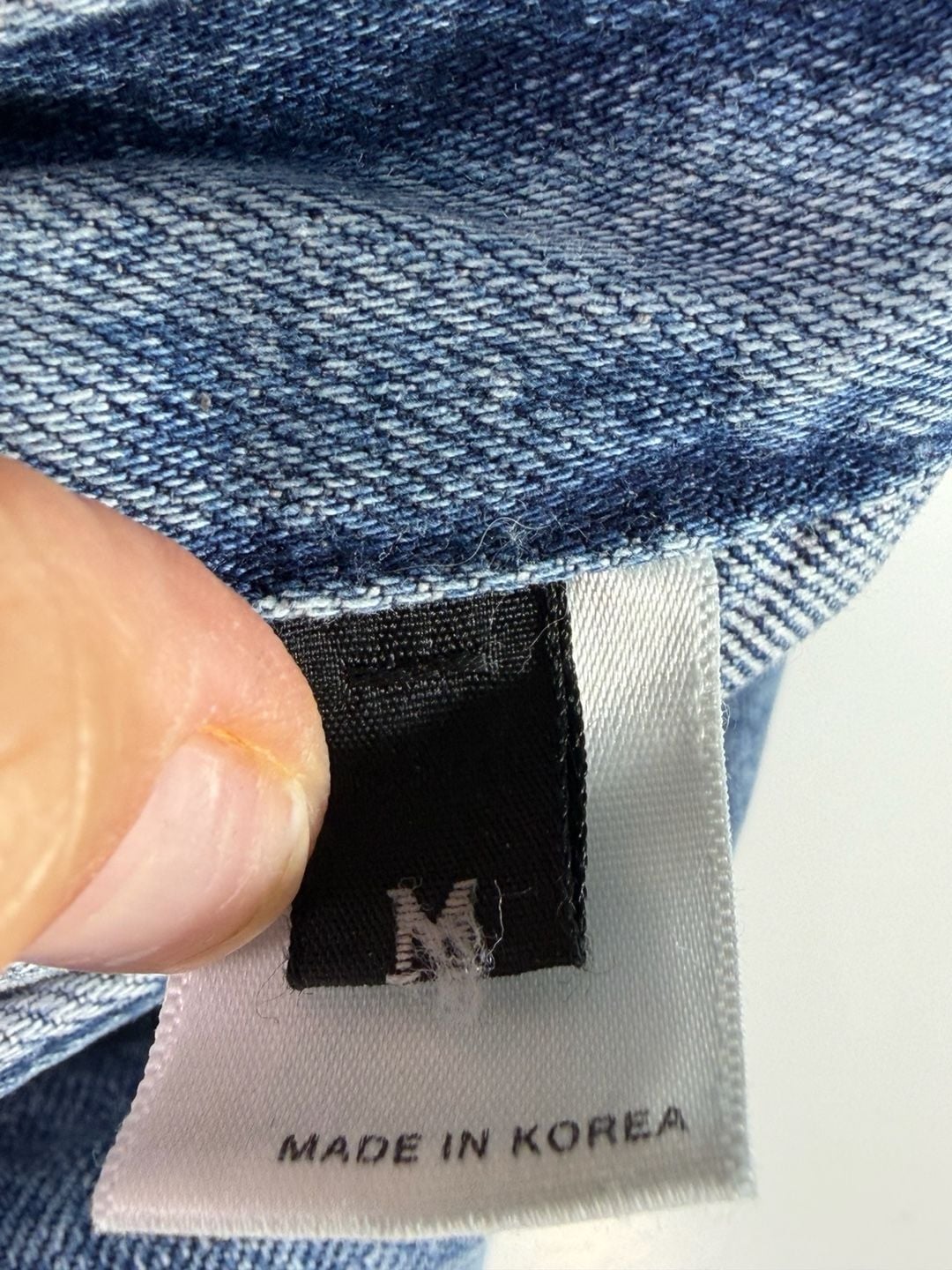 Varial Denim Mini Skirt Size M Blue Distressed Y2K Low Rise 4