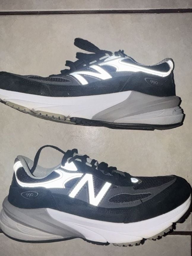 New Balance 990v6 Black Silver size 9.5 Made in USA Preowned Men’s 3