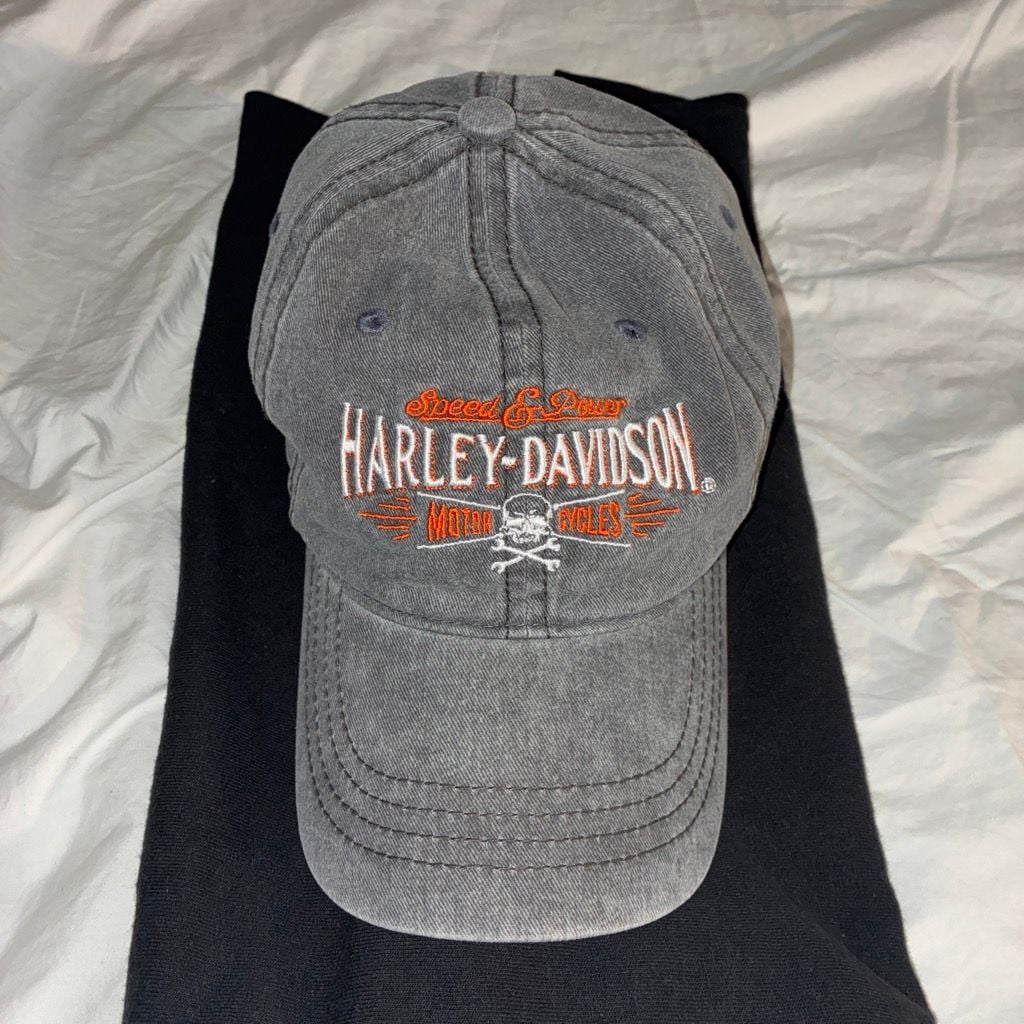 Harley-Davidson Horny Toad Temple Texas Baseball Cap Grey Adjustable 2