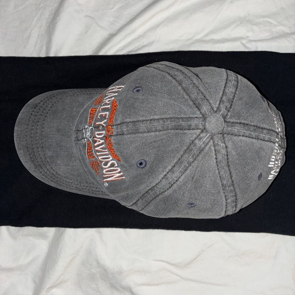 Harley-Davidson Horny Toad Temple Texas Baseball Cap Grey Adjustable 3