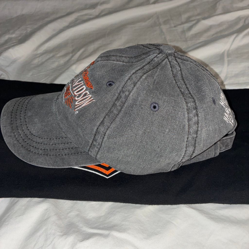 Harley-Davidson Horny Toad Temple Texas Baseball Cap Grey Adjustable 4