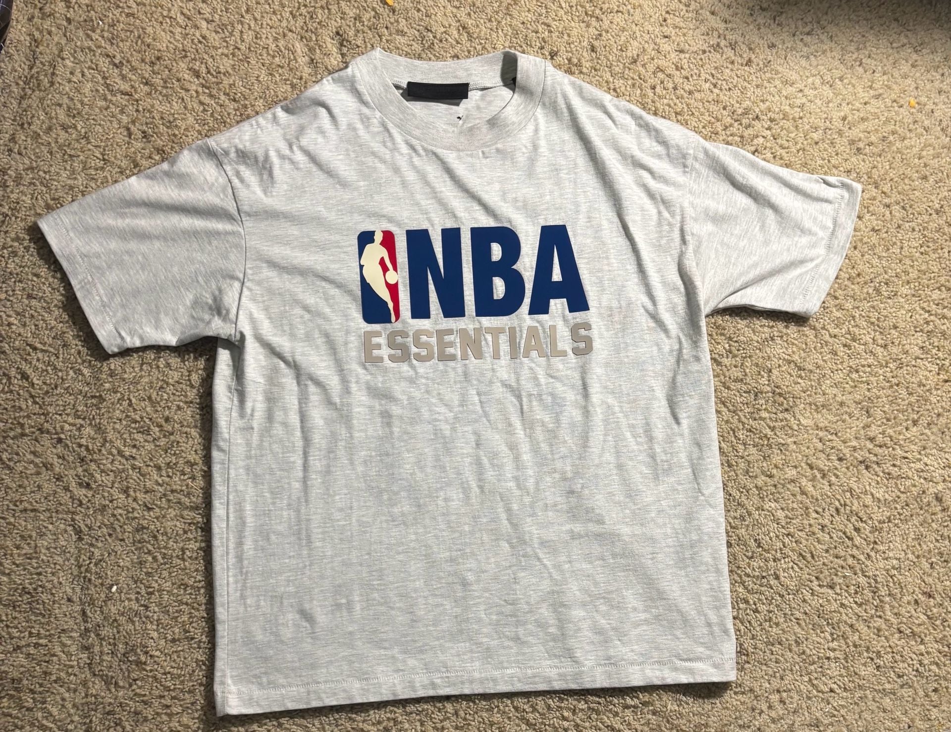 Fear of God Essentials x NBA T-Shirt Light Heather Gray 2