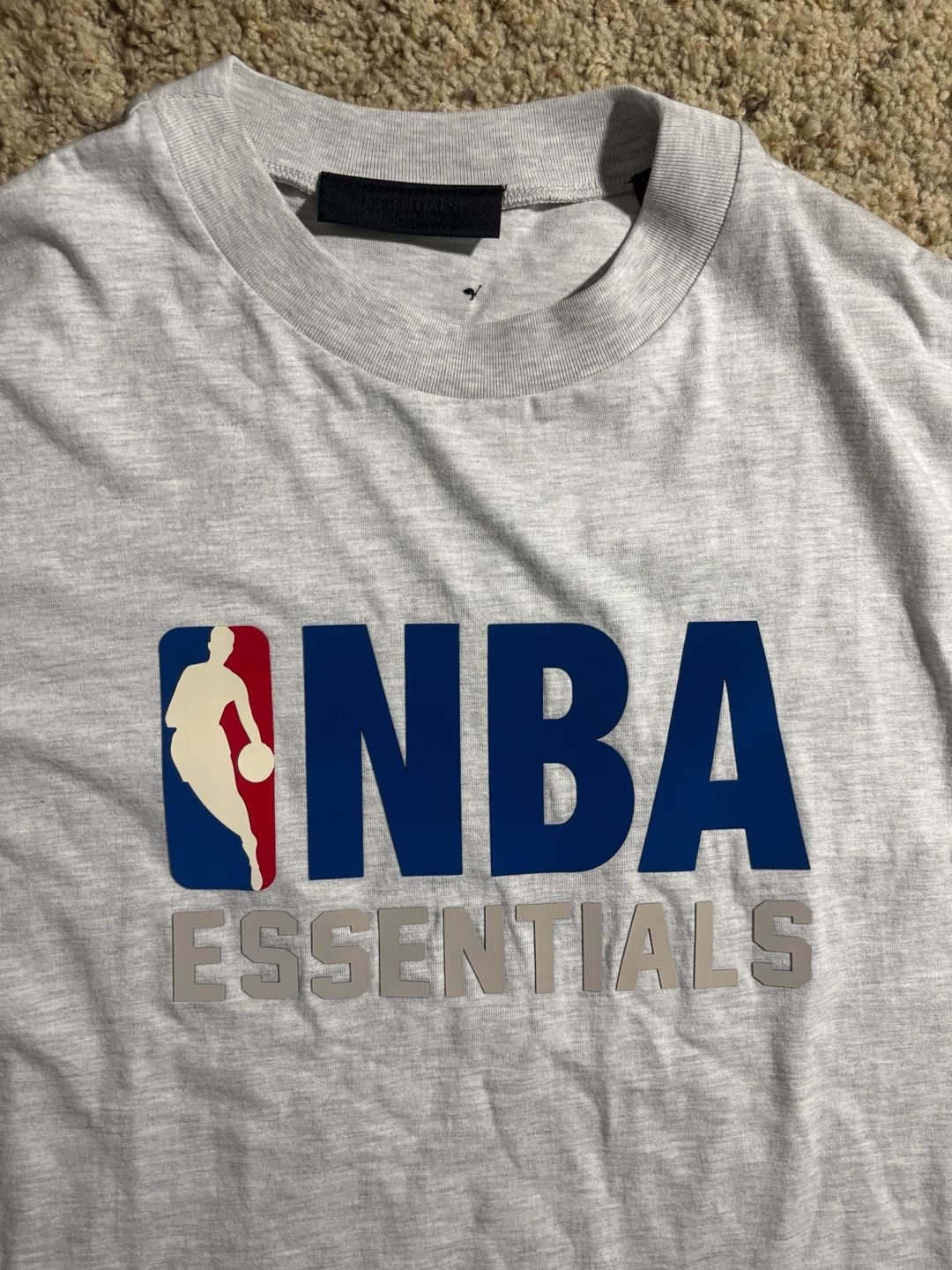 Fear of God Essentials x NBA T-Shirt Light Heather Gray 3