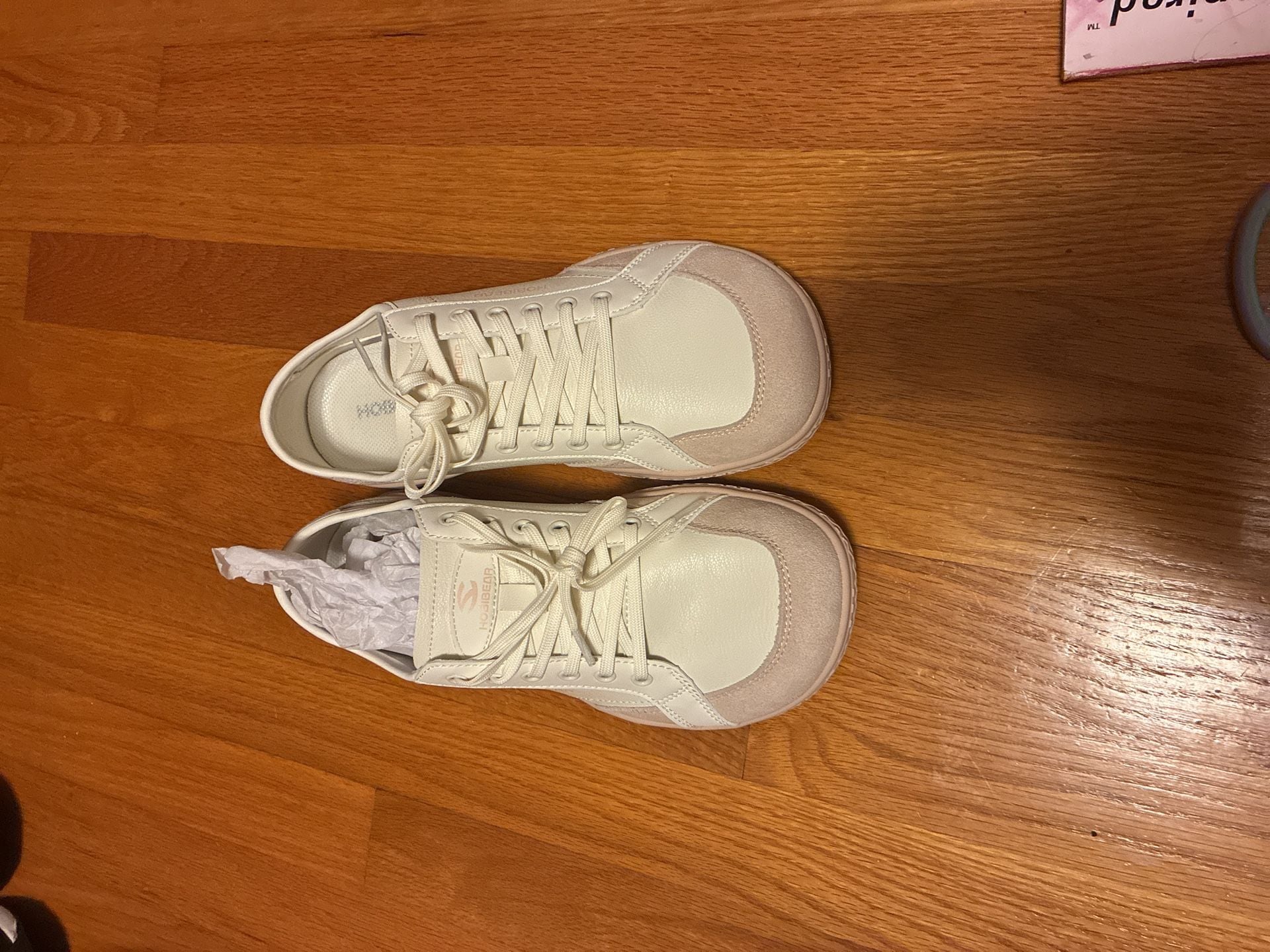 Hobibear Barefoot Sneakers Size EUR 40 White Pink Wide Toe Box 8