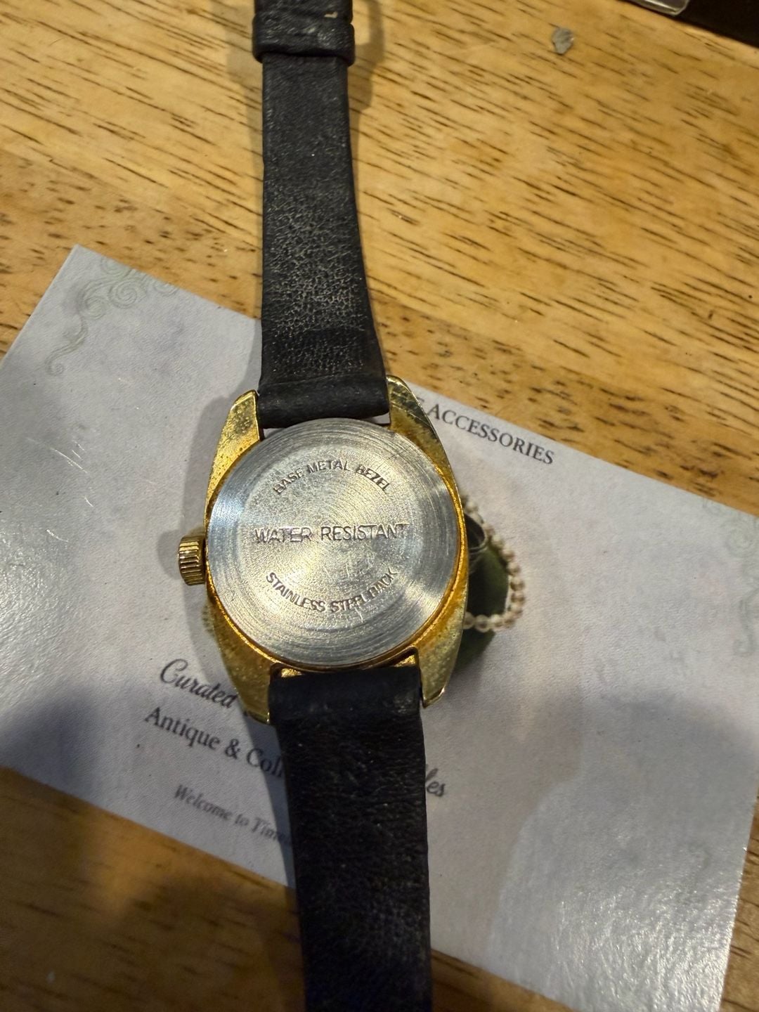 Timex wind sportster Gold Tone Date 5