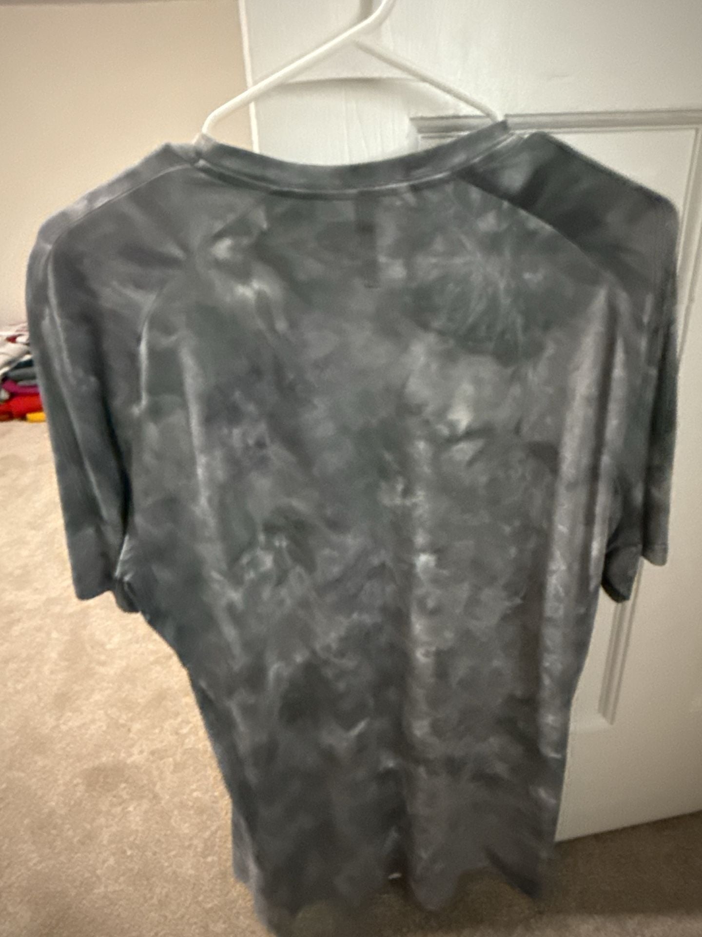 Lululemon Metal Vent Tech Short Sleeve Shirt Grey Tie Dye Athletic Tee 4