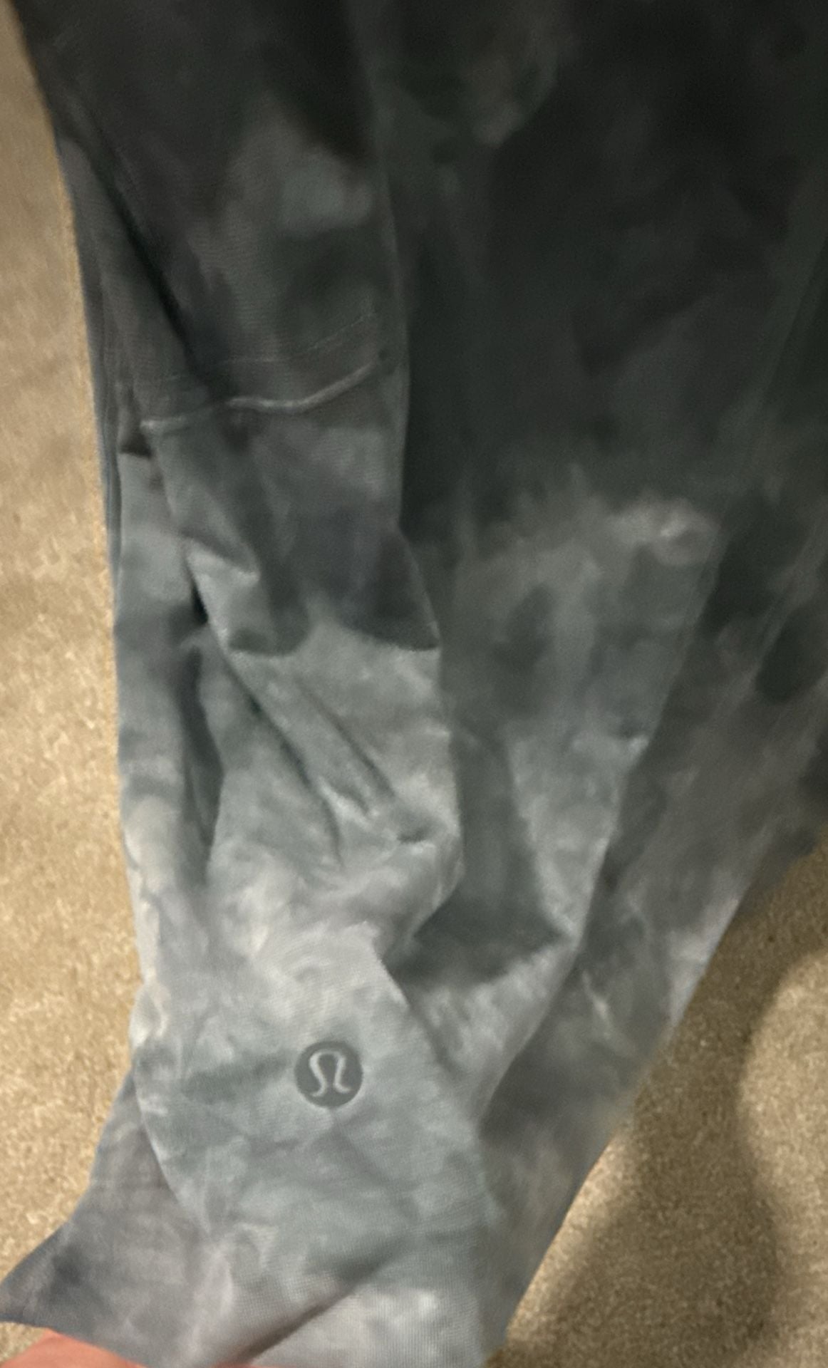 Lululemon Metal Vent Tech Short Sleeve Shirt Grey Tie Dye Athletic Tee 3