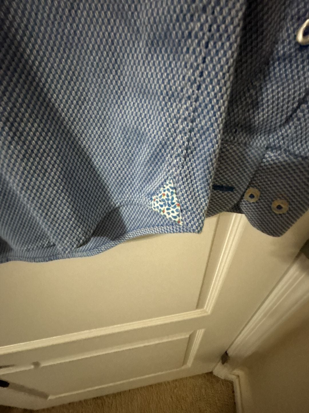 Robert Graham Dress Shirt Size 42 16.5 Blue Patterned Long Sleeve 4