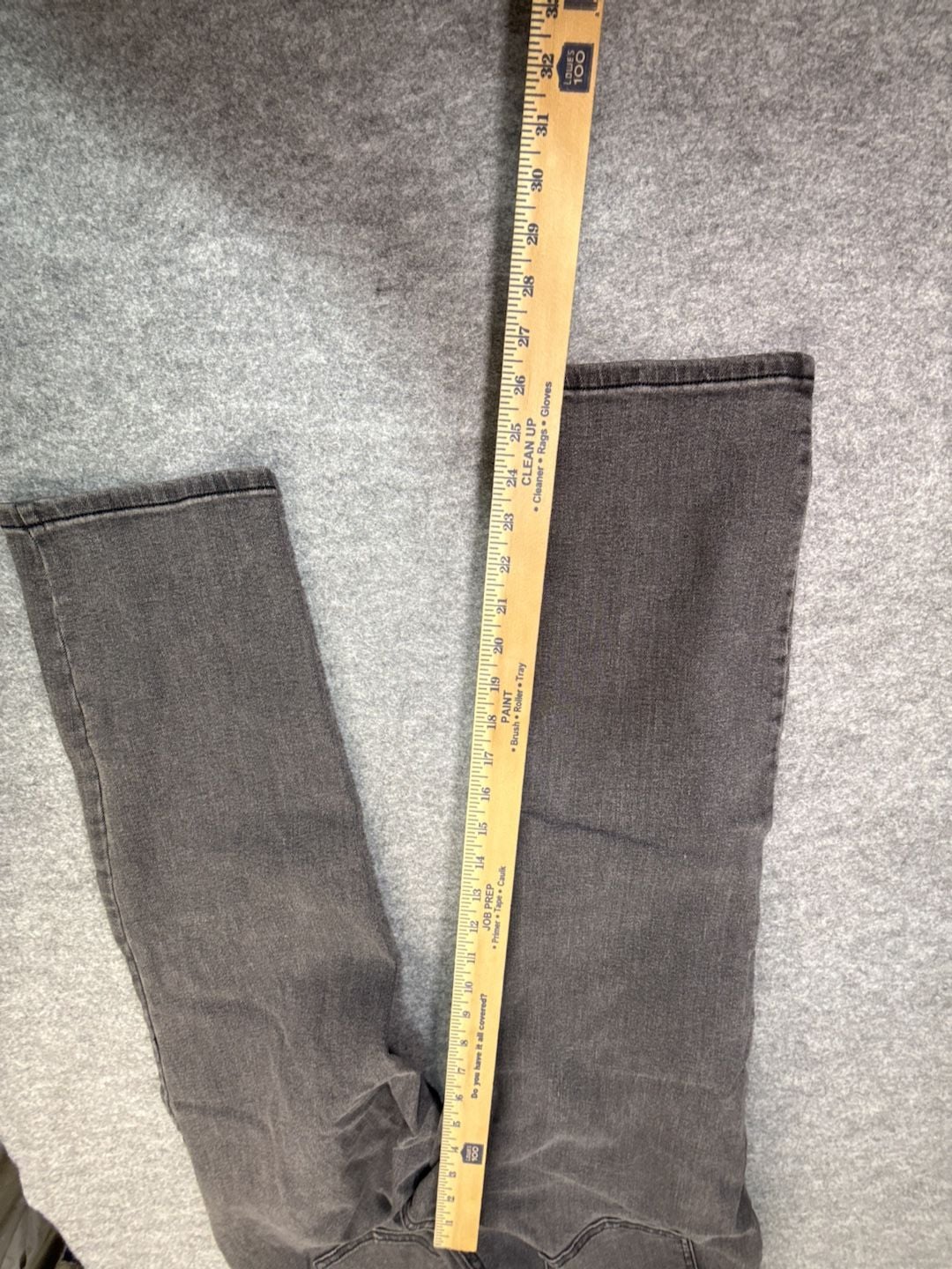 Everlane High-Rise Slim-Straight Jeans Size 32 Ankle Grey 10