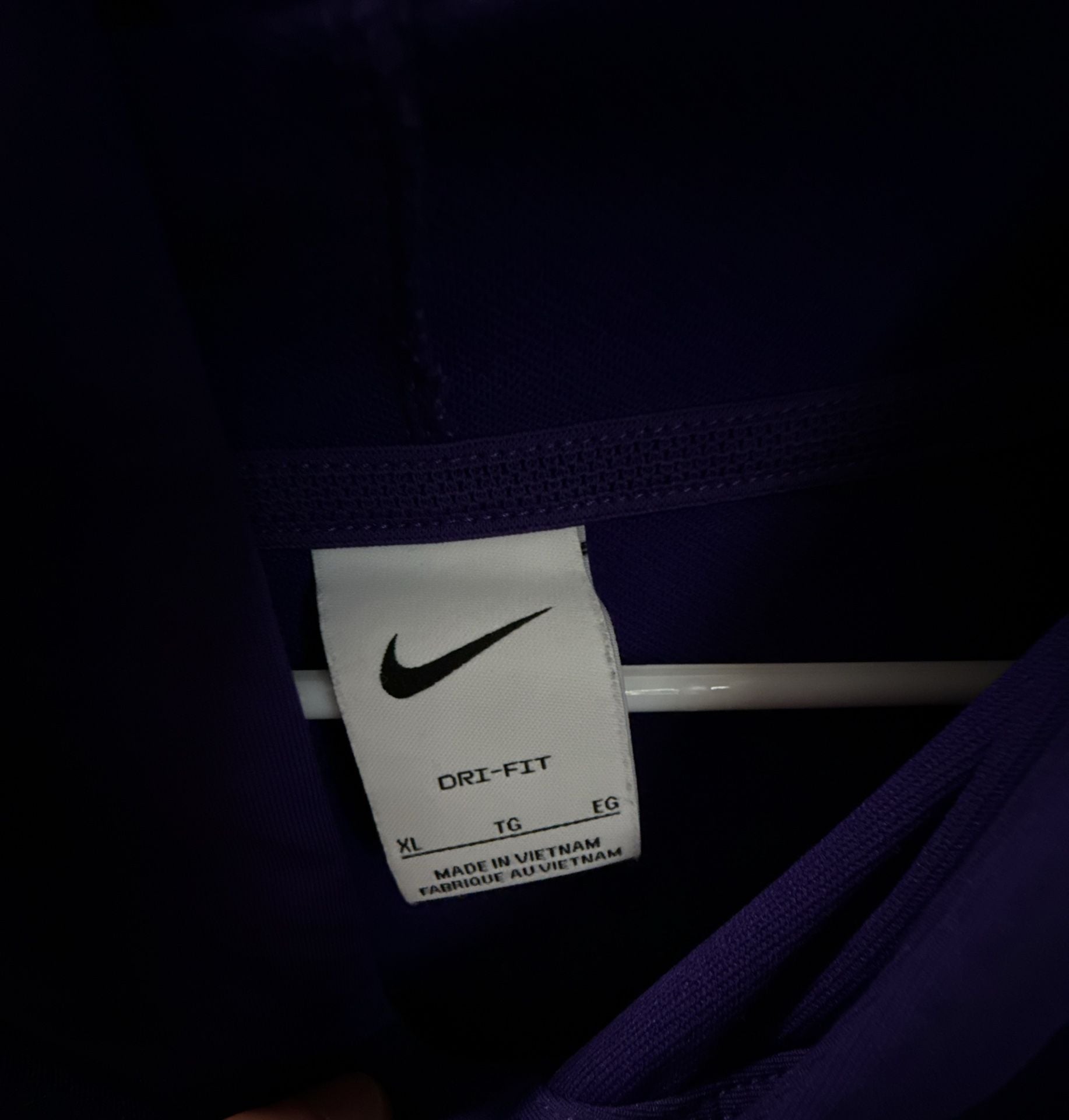 Nike LSU Tigers Dri-FIT Long Sleeve Hoodie Size XL Purple 3