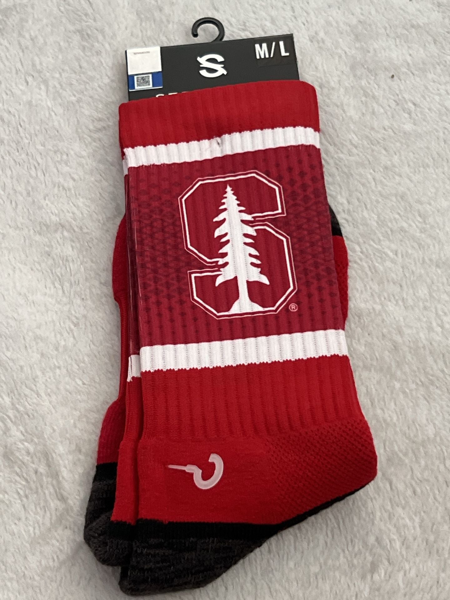 Strideline Stanford Cardinal Crew Socks Size M/L Premium Red NCAA 1