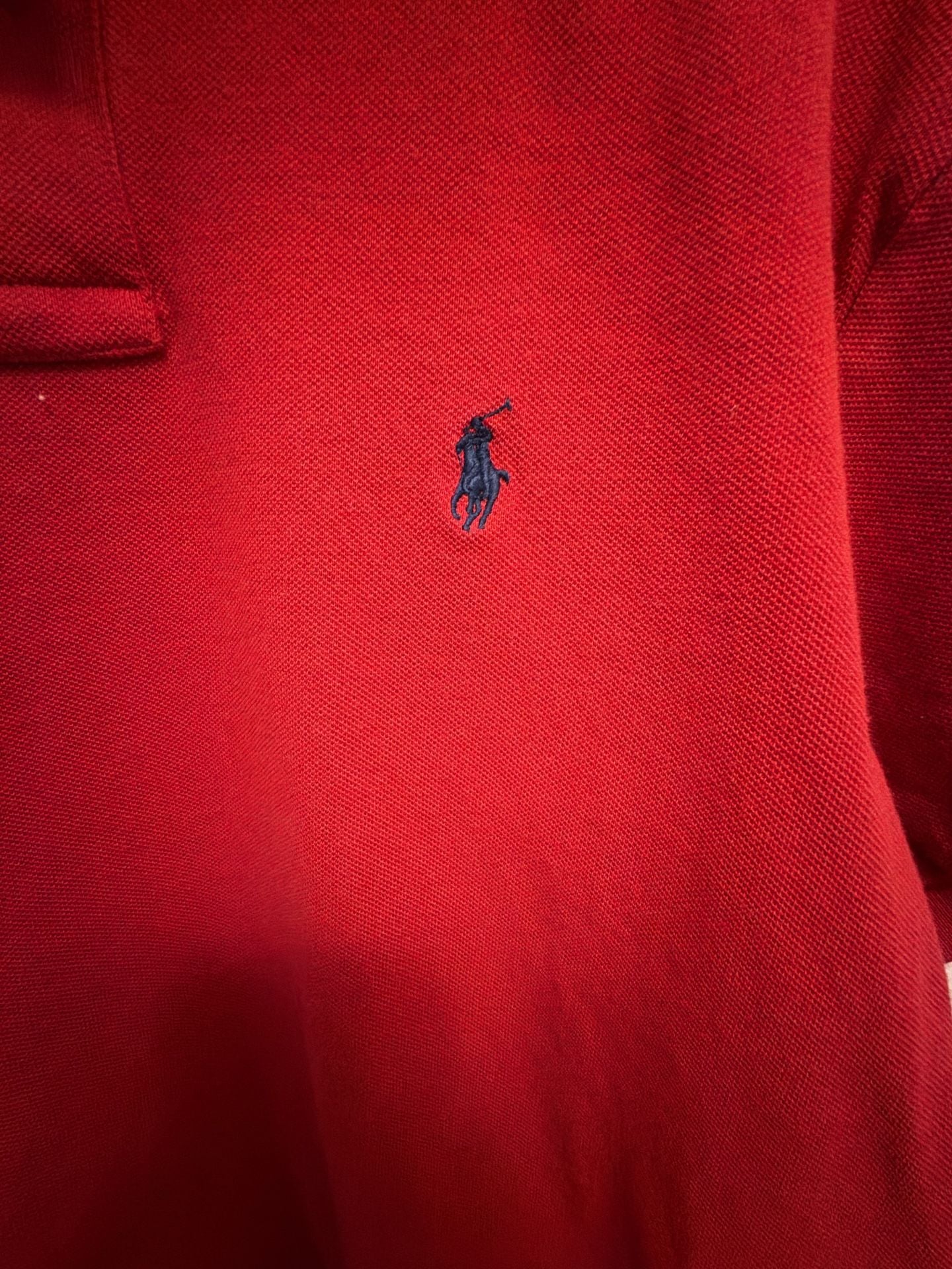 Polo Ralph Lauren Custom Fit Polo Shirt Size L Red 3
