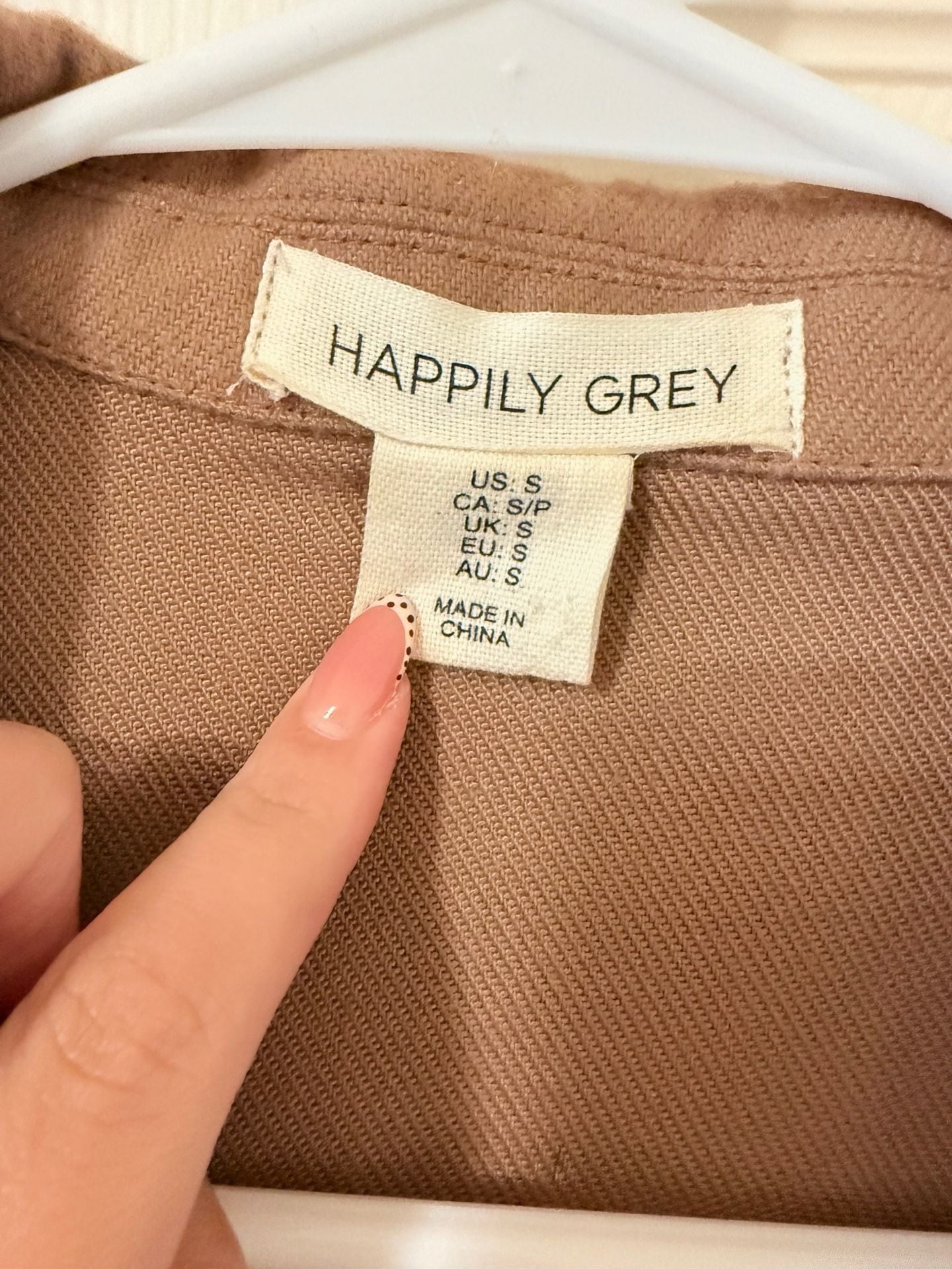 Happily Grey Shacket Size S 3