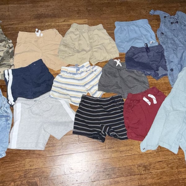 Baby Boy Summer Clothing Bundle Shorts And Overalls