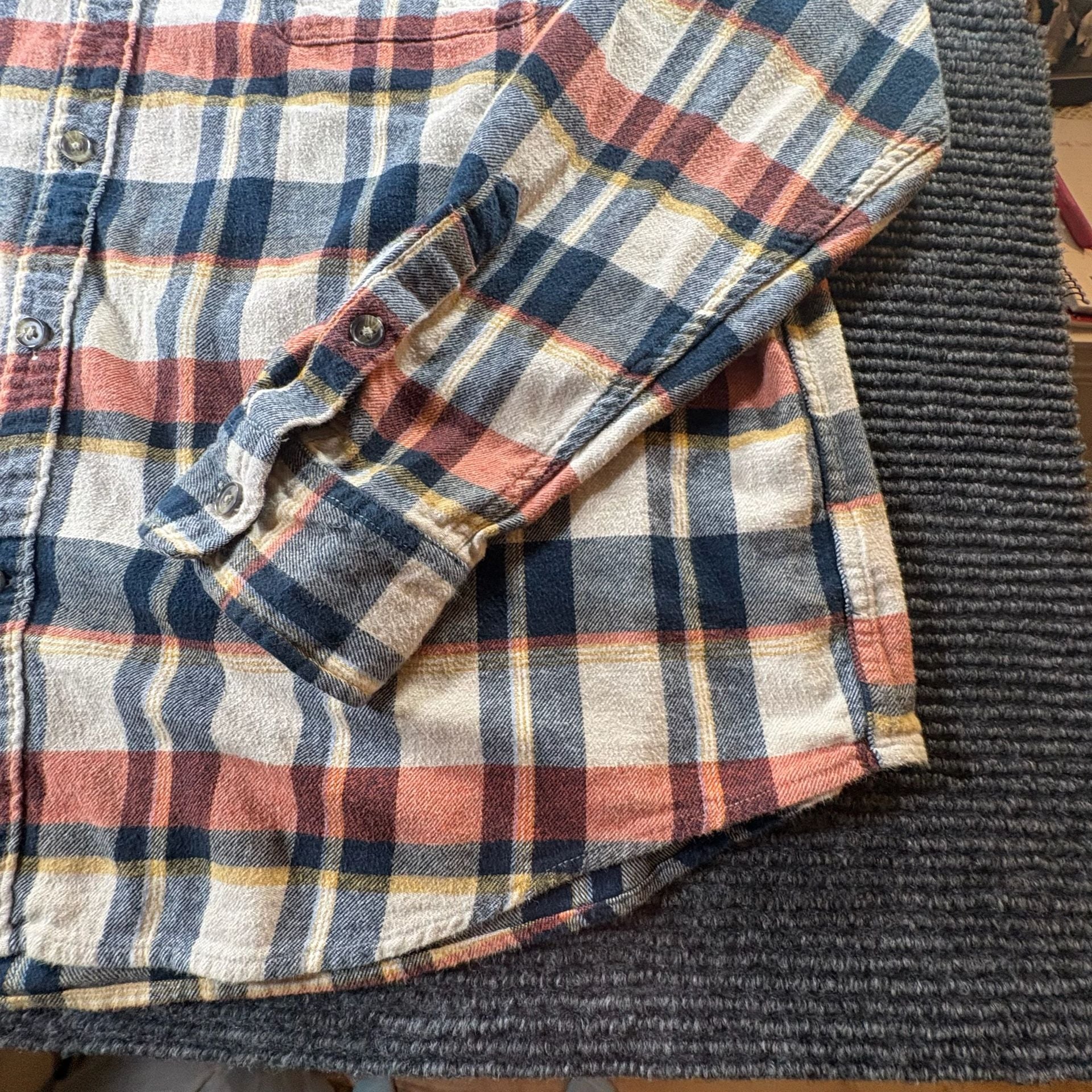 Lucky Brand Plaid Flannel Long Sleeve Shirt 4