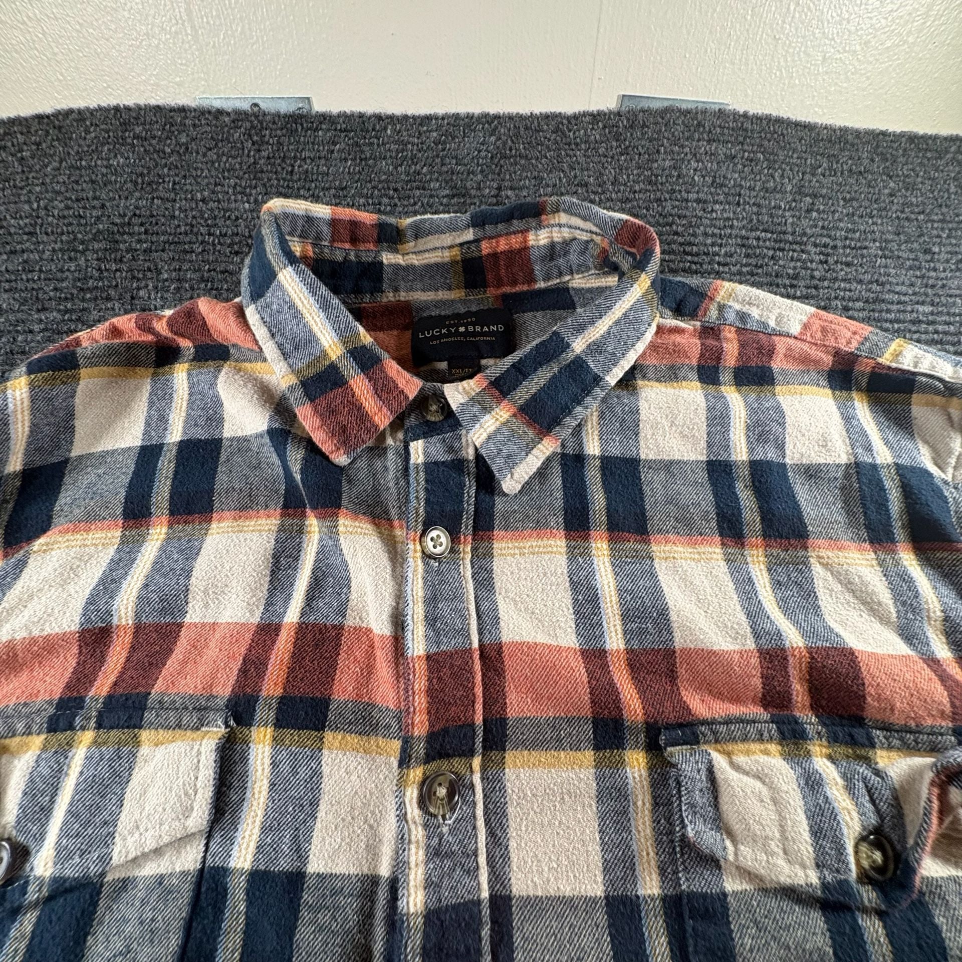 Lucky Brand Plaid Flannel Long Sleeve Shirt 5