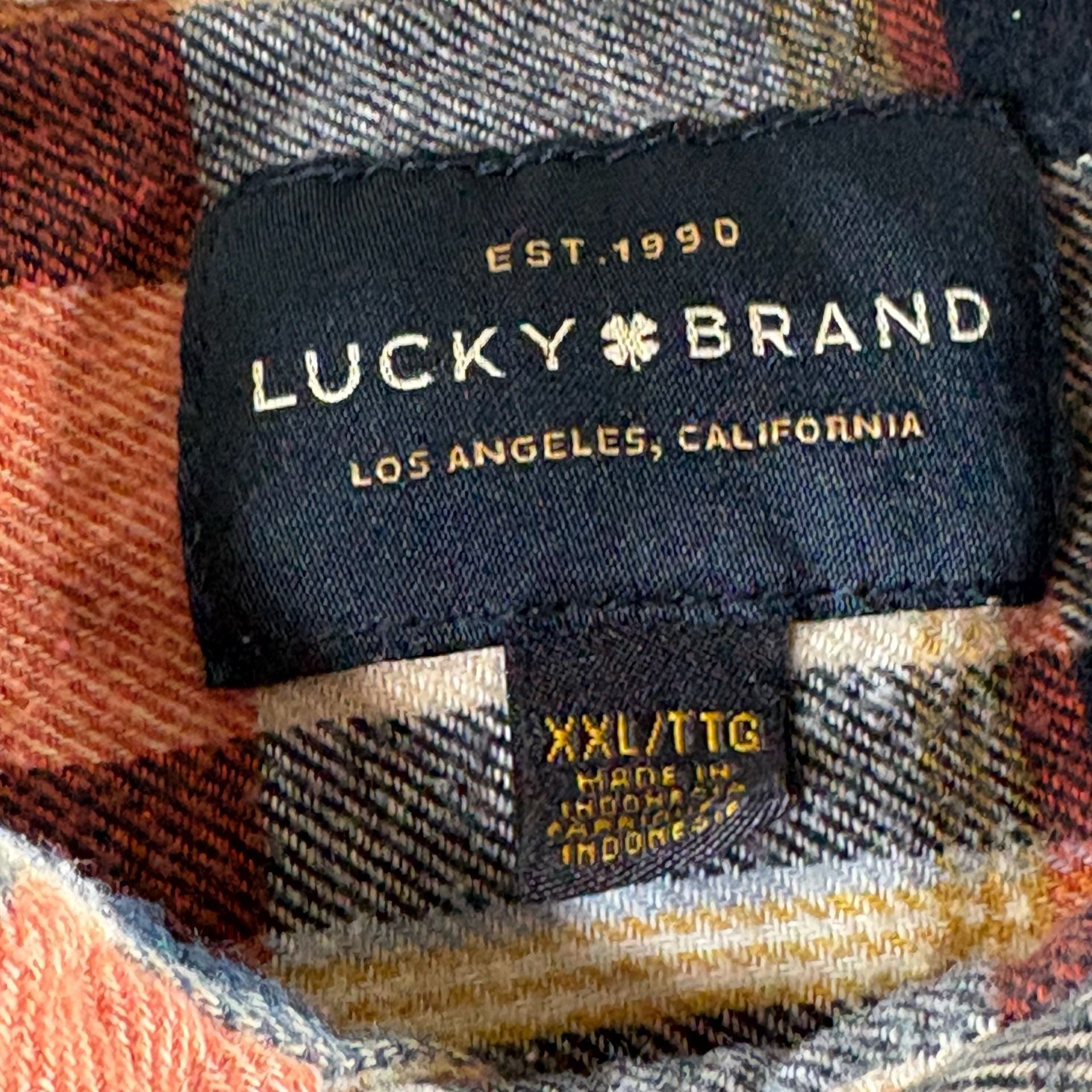 Lucky Brand Plaid Flannel Long Sleeve Shirt 6