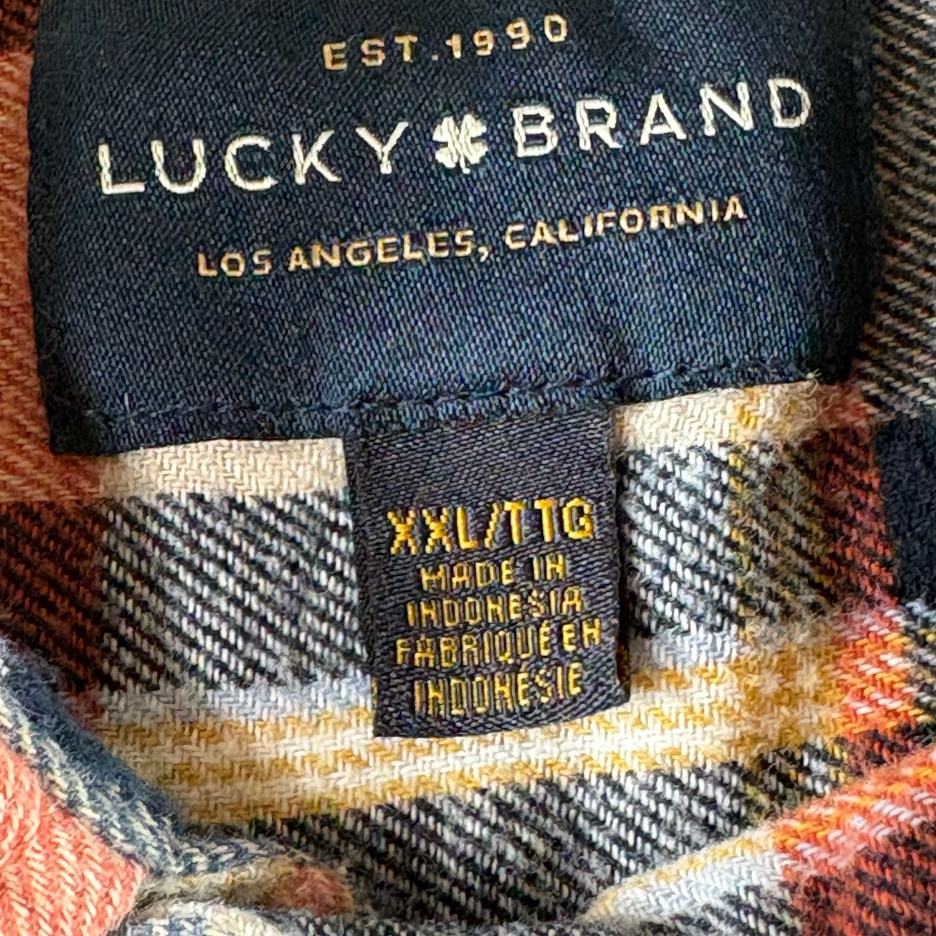 Lucky Brand Plaid Flannel Long Sleeve Shirt 7