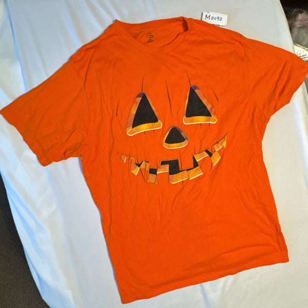 Way To Celebrate Halloween Pumpkin T-Shirt Size 2XL Orange Jack-O-Lantern
