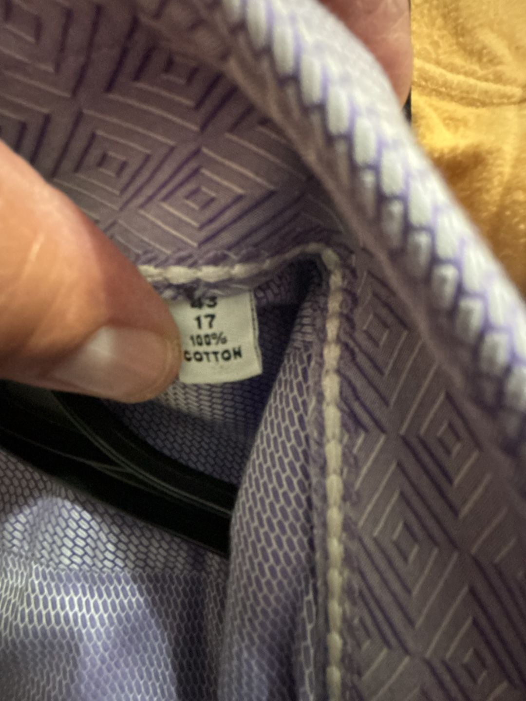 Robert Graham Dress Shirt Purple Geometric Long Sleeve Button Up 8