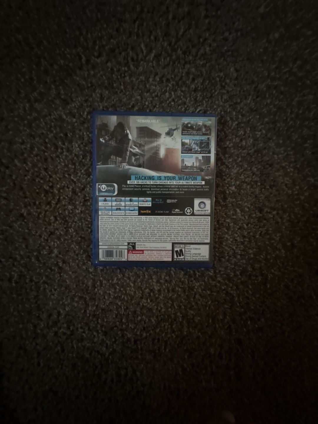 Ubisoft Watch Dogs PS4 Video Game 2