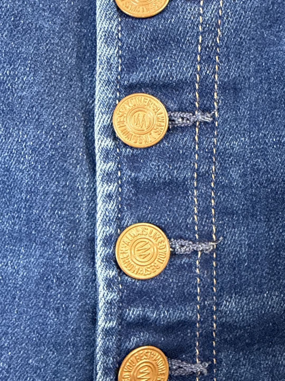 Mother The Pixie Ride Ankle Jeans Size 33 Blue Button Fly Denim 5