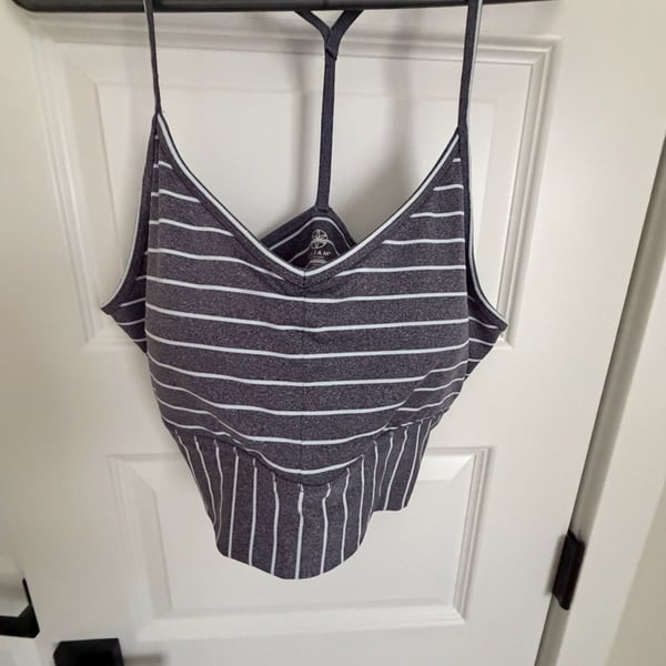 Gaiam striped sports bra