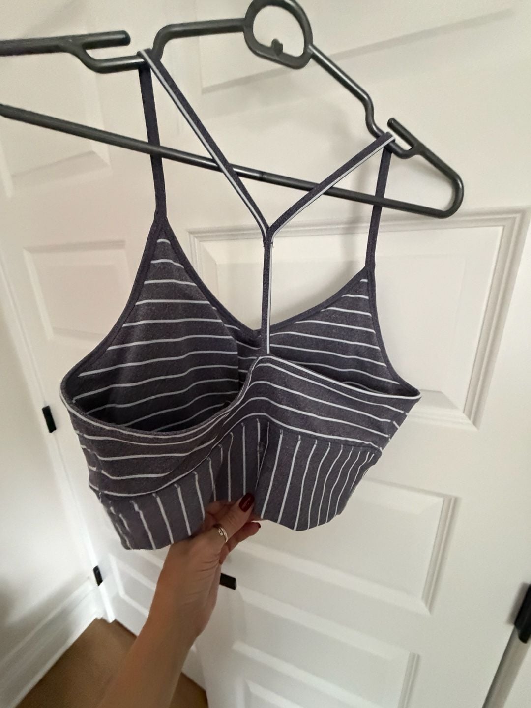 Gaiam striped sports bra 3