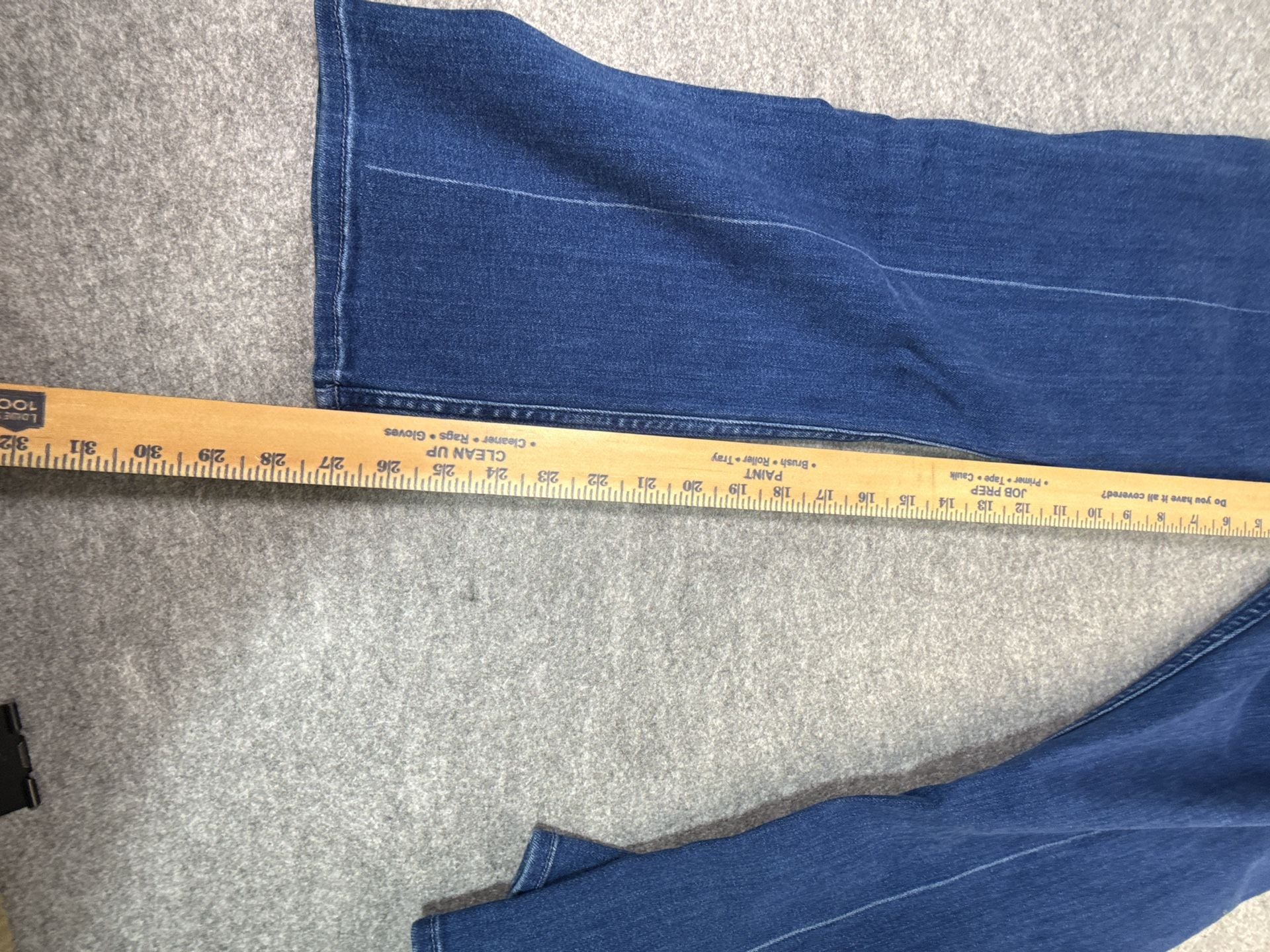 Mother The Pixie Ride Ankle Jeans Size 33 Blue Button Fly Denim 9