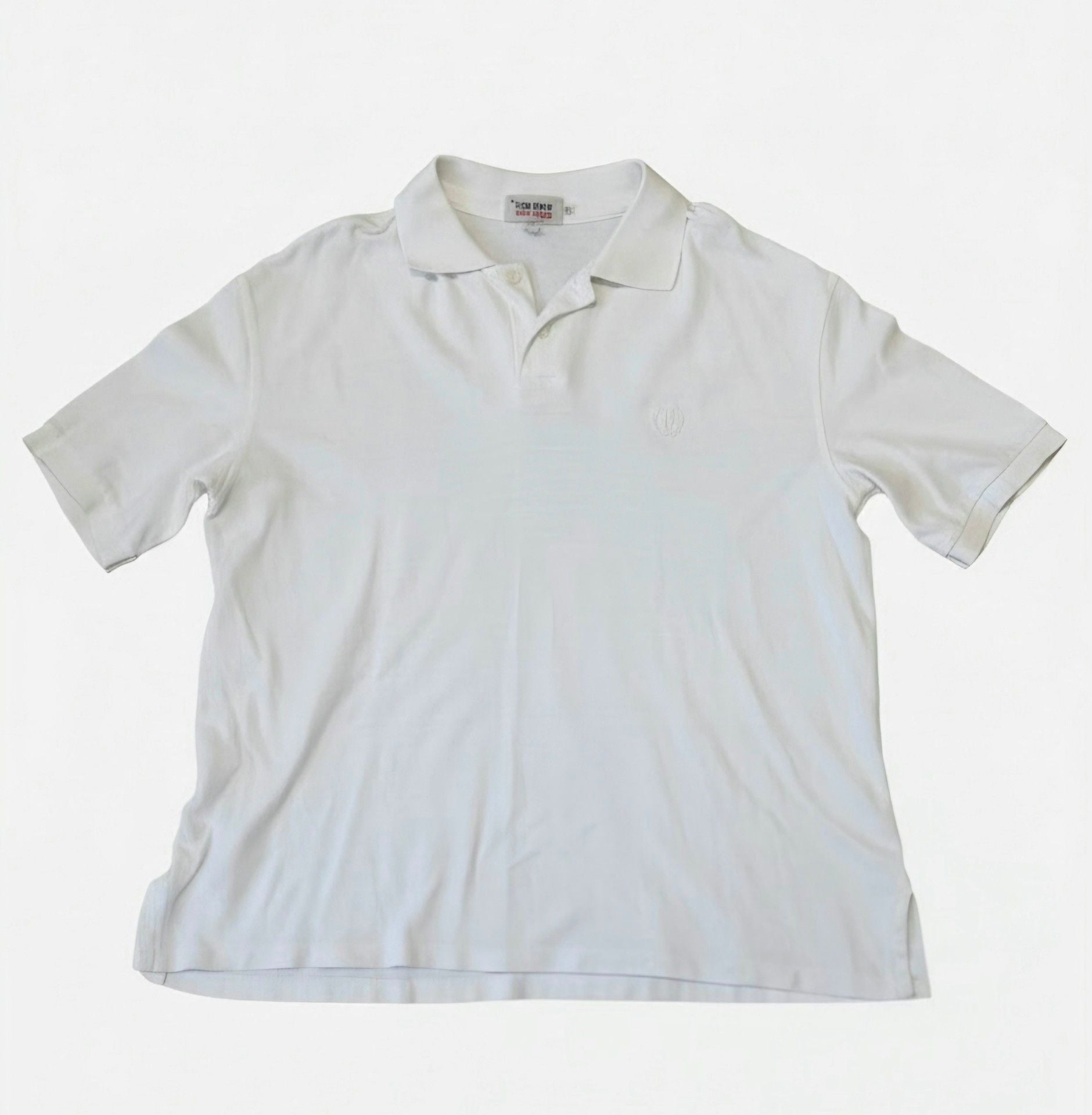 Fred Perry Nigel Cabourn Polo Shirt Size 46 White Cotton 2