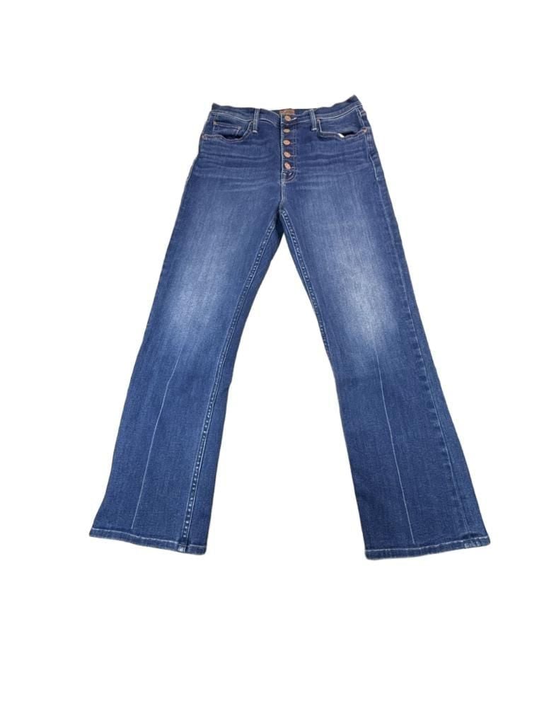 Mother The Pixie Ride Ankle Jeans Size 33 Blue Button Fly Denim 2