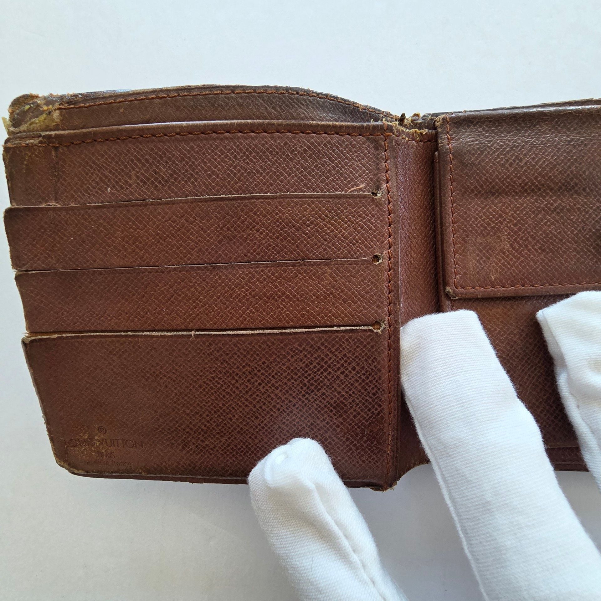 Louis Vuitton Monogram Wallet Brown Used 7