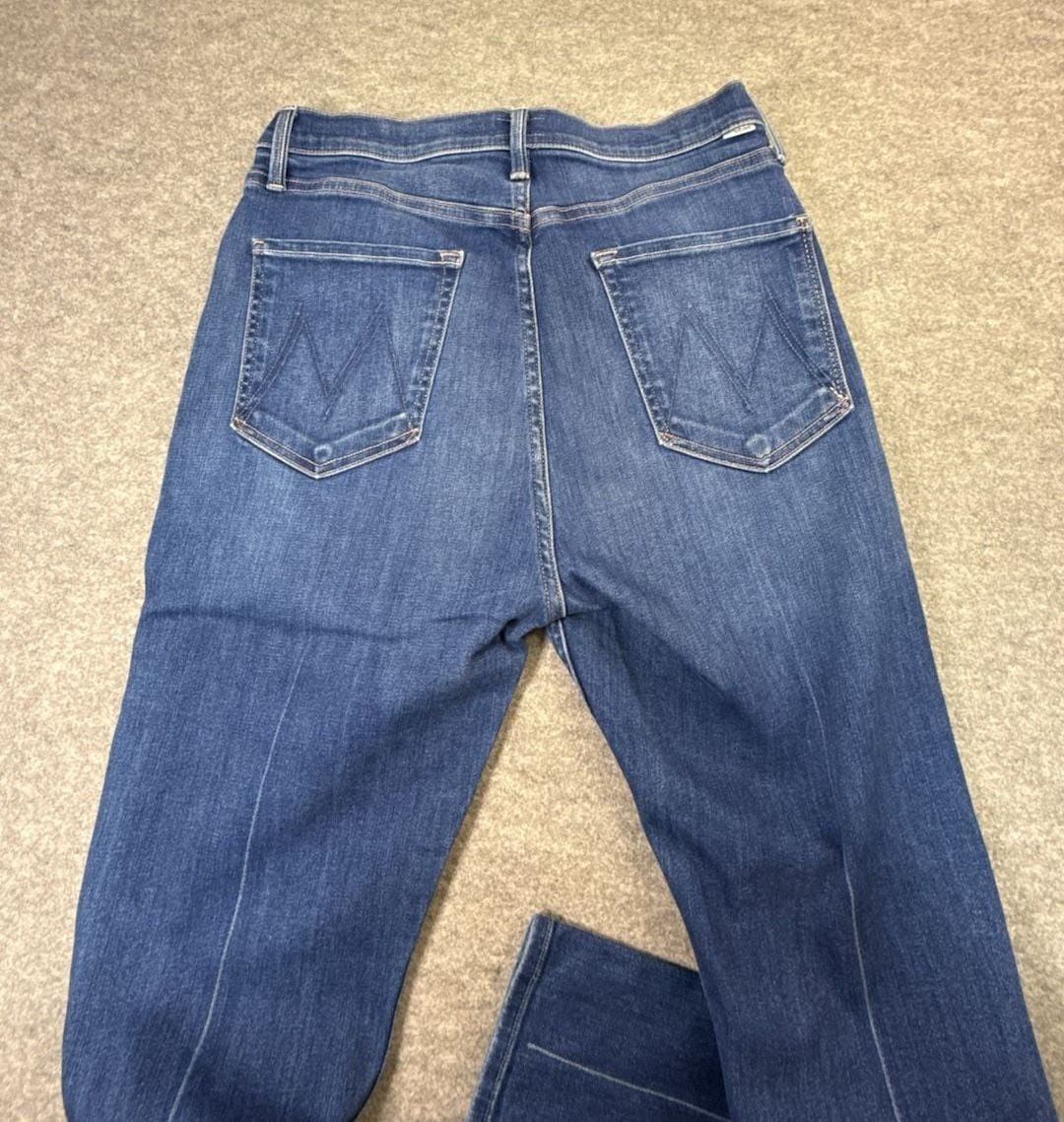 Mother The Pixie Ride Ankle Jeans Size 33 Blue Button Fly Denim 7