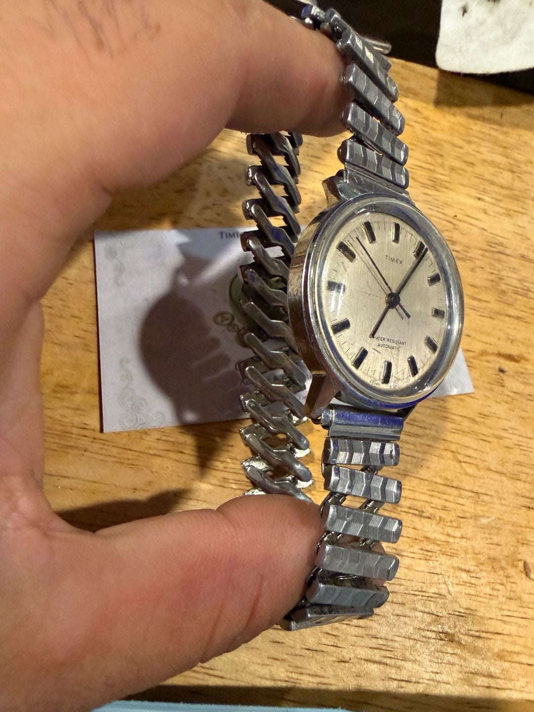 1971 Timex Viscount Automatic Watch Silver auto 2